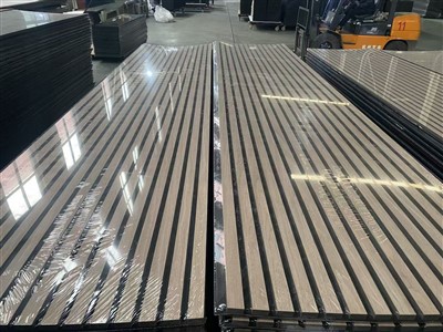 Panel Dinding Kayu Akustik Papan Akustik Untuk Optimum